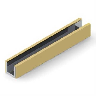 Los vidrios sacaron perfiles de aluminio de los canales u para el marco de puerta
